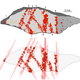Artist’s rendering of the nine lines (top), along with a hypothetical impression of the complete drawing (bottom).